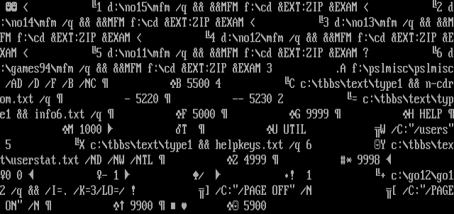 ANSI art: MENU5200.CTL